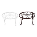 Max Metal Plants Stand Flowerpot Holder Iron Art Pot Vase Holder Shelf White