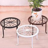 Max Metal Plants Stand Flowerpot Holder Iron Art Pot Vase Holder Shelf White