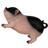 Max Resin Garden Pig Outdoor Animal Statue Lawn Decoration Colorful Sitting Pig