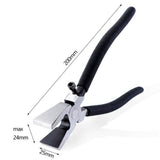 Max 8 Inch Glass Breaker Plier Flat Nozzle Stained Glass Running Pliers Tools