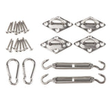 Max Quadrilateral Sun Shade Sail Stainless Steel Hardware Installation Kit 5mm