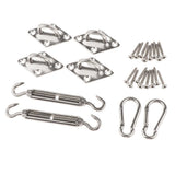 Max Quadrilateral Sun Shade Sail Stainless Steel Hardware Installation Kit 5mm