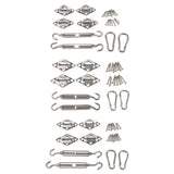 Max Quadrilateral Sun Shade Sail Stainless Steel Hardware Installation Kit 5mm