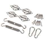 Max Quadrilateral Sun Shade Sail Stainless Steel Hardware Installation Kit 5mm