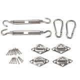 Max Quadrilateral Sun Shade Sail Stainless Steel Hardware Installation Kit 8mm