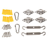 Max Quadrilateral Sun Shade Sail Stainless Steel Hardware Installation Kit 5mm