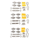 Max Quadrilateral Sun Shade Sail Stainless Steel Hardware Installation Kit 5mm