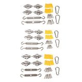 Max Quadrilateral Sun Shade Sail Stainless Steel Hardware Installation Kit 5mm