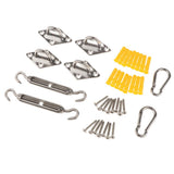 Max Quadrilateral Sun Shade Sail Stainless Steel Hardware Installation Kit 5mm