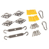 Max Quadrilateral Sun Shade Sail Stainless Steel Hardware Installation Kit 5mm