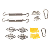 Max Quadrilateral Sun Shade Sail Stainless Steel Hardware Installation Kit 6mm