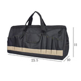 Max 24inch Large Capacity Oxford Electrician Tool Pouch Organizer Bag
