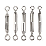 Max Stainless Steel Turnbuckle Wire Rope Tensioner Hook Eye Rigging Screw M4