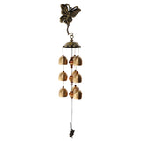 Max Brass Wind Chimes with Bells Outdoor Garden Home Decor Ornament  9 Bells