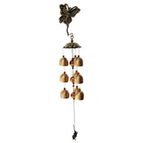 Max Brass Wind Chimes with Bells Outdoor Garden Home Decor Ornament  9 Bells