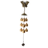 Max Brass Wind Chimes with Bells Outdoor Garden Home Decor Ornament  9 Bells