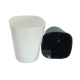 Max Self Watering Traditional Round Planter Pot  White