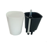 Max Self Watering Traditional Round Planter Pot  White
