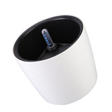Max Self Watering Traditional Round Planter Pot  White