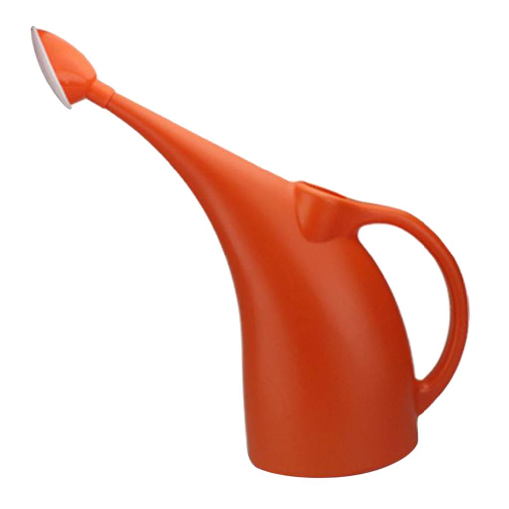 Max Lightweight Watering Can Garden Plants Indoor Outdoor 3L Orange with Rose