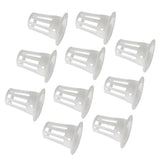 Max 10Pcs Mesh Pot Net Cup Basket Hydroponic Plant Grow Round 34x17x35mm