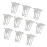 Max 10Pcs Mesh Pot Net Cup Basket Hydroponic Plant Grow Round 34x17x35mm
