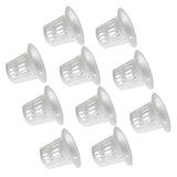 Max 10Pcs Mesh Pot Net Cup Basket Hydroponic Plant Grow Round 46x27x35mm