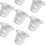 Max 10Pcs Mesh Pot Net Cup Basket Hydroponic Plant Grow Round 46x27x35mm