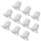 Max 10Pcs Mesh Pot Net Cup Basket Hydroponic Plant Grow Round 46x27x35mm