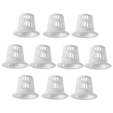 Max 10Pcs Mesh Pot Net Cup Basket Hydroponic Plant Grow Round 46x27x35mm