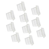 Max 10Pcs Mesh Pot Net Cup Basket Hydroponic Plant Grow Square 57x37x35mm