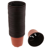 Max Double Color Seedlings Flower Plants Plastic Pots Nursery Container 120mm