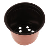 Max Double Color Seedlings Flower Plants Plastic Pots Nursery Container 120mm