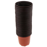 Max Double Color Seedlings Flower Plants Plastic Pots Nursery Container 120mm