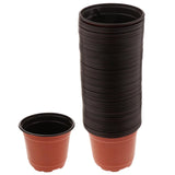 Max Double Color Seedlings Flower Plants Plastic Pots Nursery Container 120mm