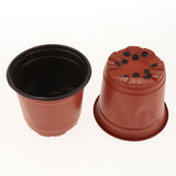 Max Double Color Seedlings Flower Plants Plastic Pots Nursery Container 120mm