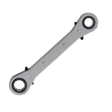 Max Steel Support Offset Ratchet Double Ring Box Wrench Spanner Metric 11-13mm