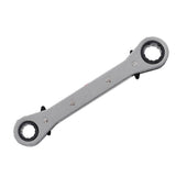 Max Steel Support Offset Ratchet Double Ring Box Wrench Spanner Metric 11-13mm
