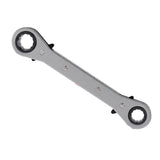 Max Steel Support Offset Ratchet Double Ring Box Wrench Spanner Metric 19-22mm