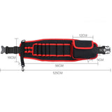 Max Oxford Cloth Thickening Tool Bags Large Toolkit with Adjustable Belt Red2