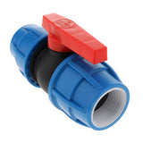 Max PE plastic valve - straight valve - plastic & steel core 50mm Steel Core 50mm Plastic Core