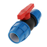 Max PE plastic valve - straight valve - plastic & steel core 40mm Plastic Core