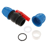 Max PE plastic valve - straight valve - plastic & steel core 40mm Plastic Core