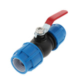 Max PE plastic valve - straight valve - plastic & steel core 32mm Steel Core