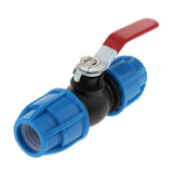 Max PE plastic valve - straight valve - plastic & steel core 25mm Steel Core