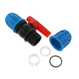 Max PE plastic valve - straight valve - plastic & steel core 25mm Plastic Core