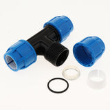 Max PE Quick Connect Push Tube Tee Union Coupler Pneumatic Push in Fitting 32mm