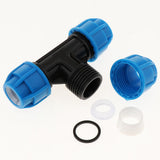 Max PE Quick Connect Push Tube Tee Union Coupler Pneumatic Push in Fitting 20mm