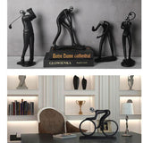 Max Resin Sports Sculpture Desktop Bookshelf Statue Home Office Decorations I