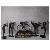 Max Resin Sports Sculpture Desktop Bookshelf Statue Home Office Decorations I